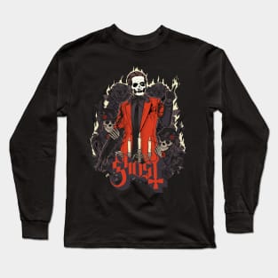 Ghost // 80s Rock Music Vintage // Long Sleeve T-Shirt